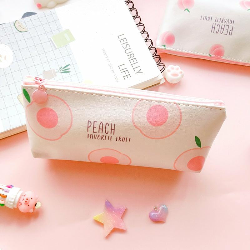 Bags/Wallets |  Kawaii Peach Pencil Bag Pn4214 Bags/Wallets Bags/Wallets