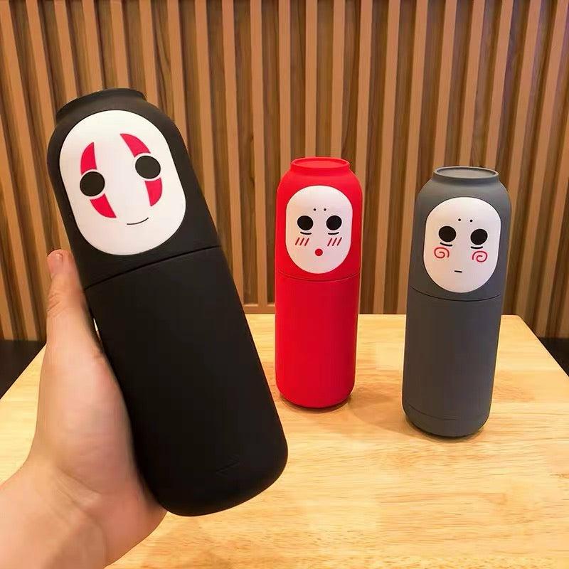 Bottles/Cups/Mugs |  Kawaii No Face Man Vacuum Bottle Pn3462 Bottles/Cups/Mugs Black