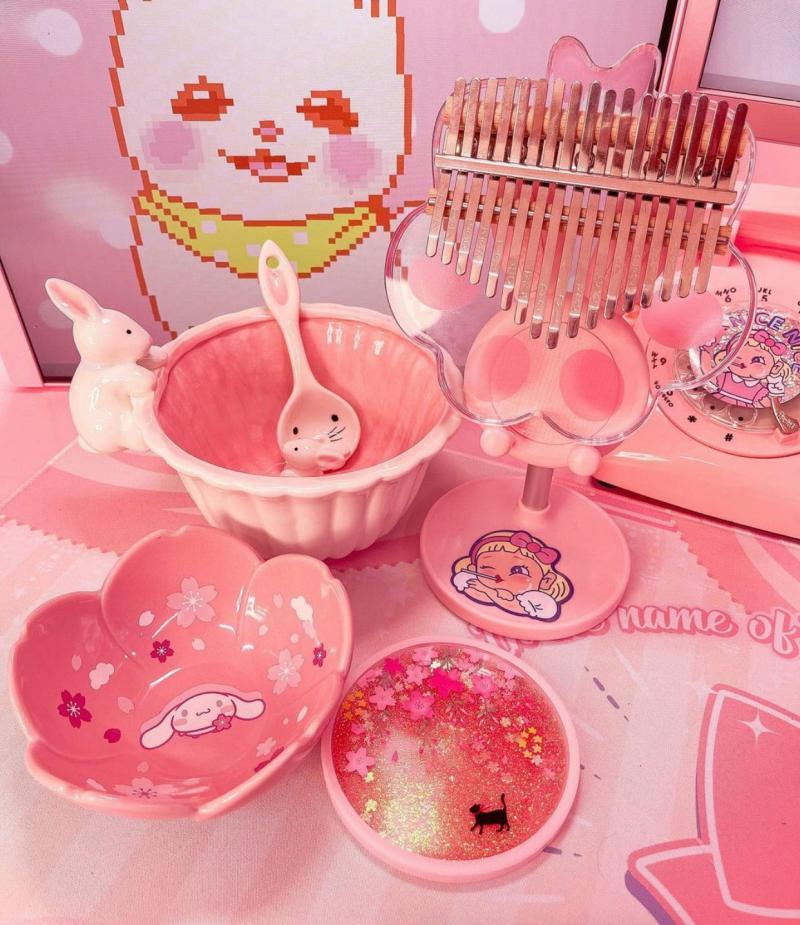 Bottles/Cups/Mugs |  Kawaii Sakura And Cat Cup Mat Pn3369 Bottles/Cups/Mugs Bottles/Cups/Mugs