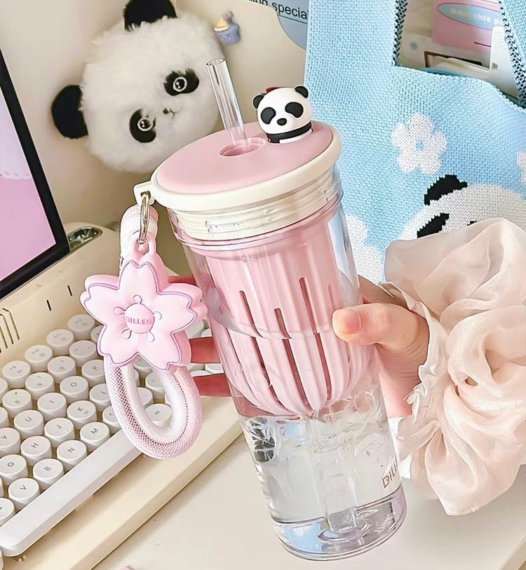 Bottles/Cups/Mugs |  Kawaii Sakura And Panda Water Bottle Pn6680 Bottles/Cups/Mugs Bottles/Cups/Mugs