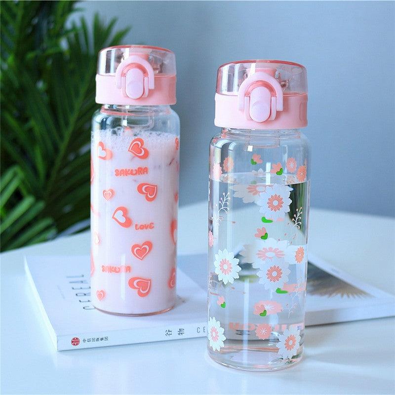 Bottles/Cups/Mugs |  Kawaii Sakura Glass Water Bottle Pn1780 Bottles/Cups/Mugs Bottles/Cups/Mugs