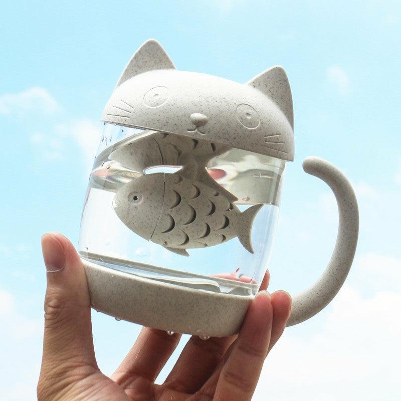 Bottles/Cups/Mugs |  Lovely Cat Glass Water Cups Pn1228 Bottles/Cups/Mugs Bottles/Cups/Mugs