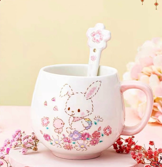 Bottles/Cups/Mugs |  Pretty Rabbit Ceramic Mug Pn6514 Bottles/Cups/Mugs Bottles/Cups/Mugs