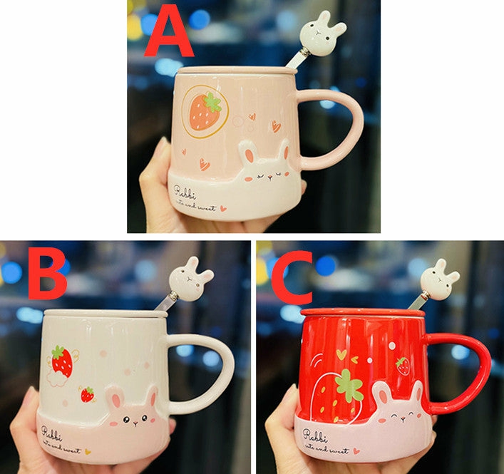 Bottles/Cups/Mugs |  Strawberry Rabbit Mugs Cup Pn4865 Bottles/Cups/Mugs Bottles/Cups/Mugs