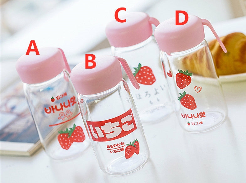 Bottles/Cups/Mugs |  Strawberry Water Glass Bottle Pn2220 Bottles/Cups/Mugs Bottles/Cups/Mugs