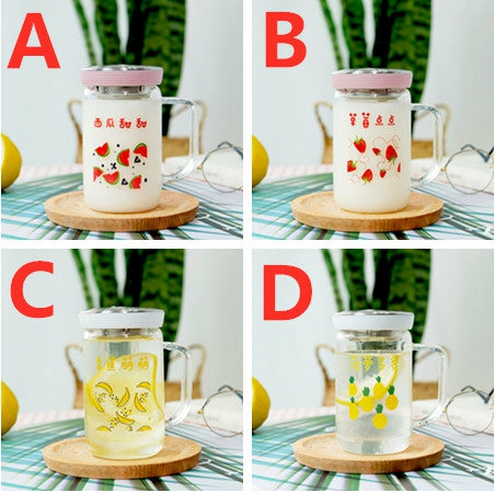 Bottles/Cups/Mugs |  Sweet Fruits Glass Water Cups Pn2963 Bottles/Cups/Mugs Bottles/Cups/Mugs