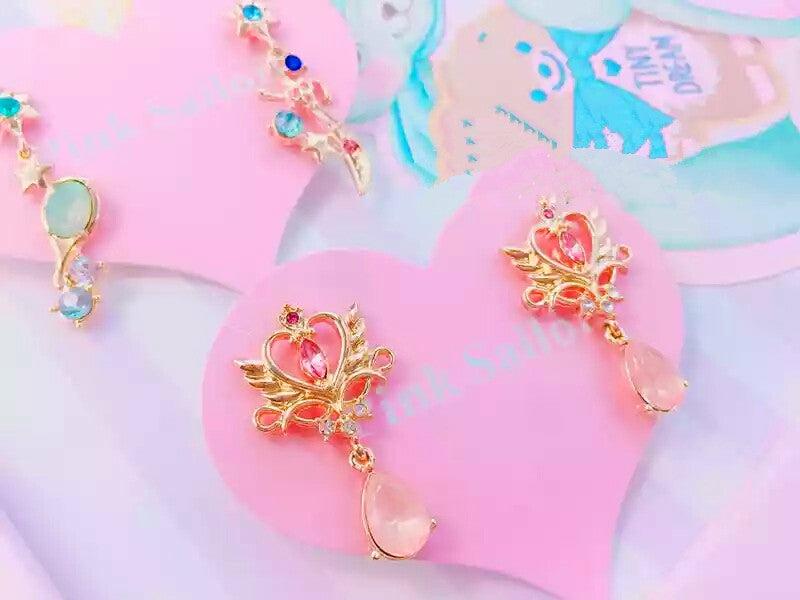 Earrings |  Pink Crown Jewel Earring Pn0430 Earrings Earrings