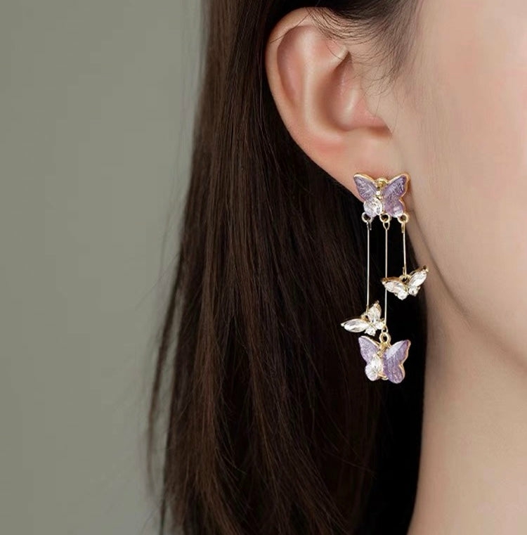 Earrings |  Pretty Butterfly Earrings Pn6629 Earrings Clips