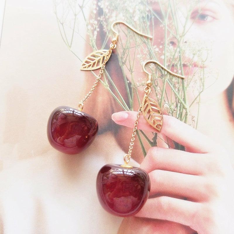 Earrings |  Sweet Cherry Earrings/Clips Pn3331 Earrings Clips