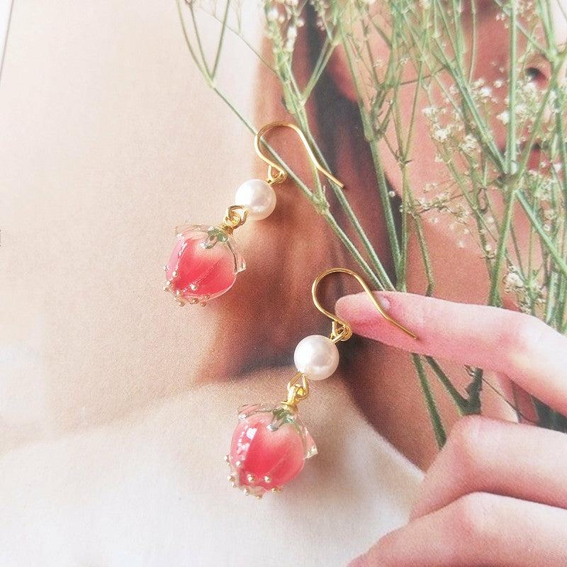 Earrings |  Sweet Strawberry Earrings/Clips Pn3332 Earrings Clips