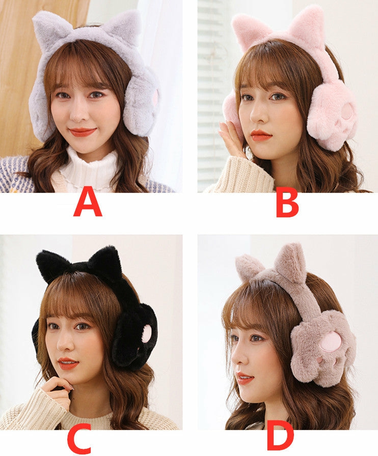 Hats |  Kawaii Cat Paw Earmuffs Pn4571 Hats Hats