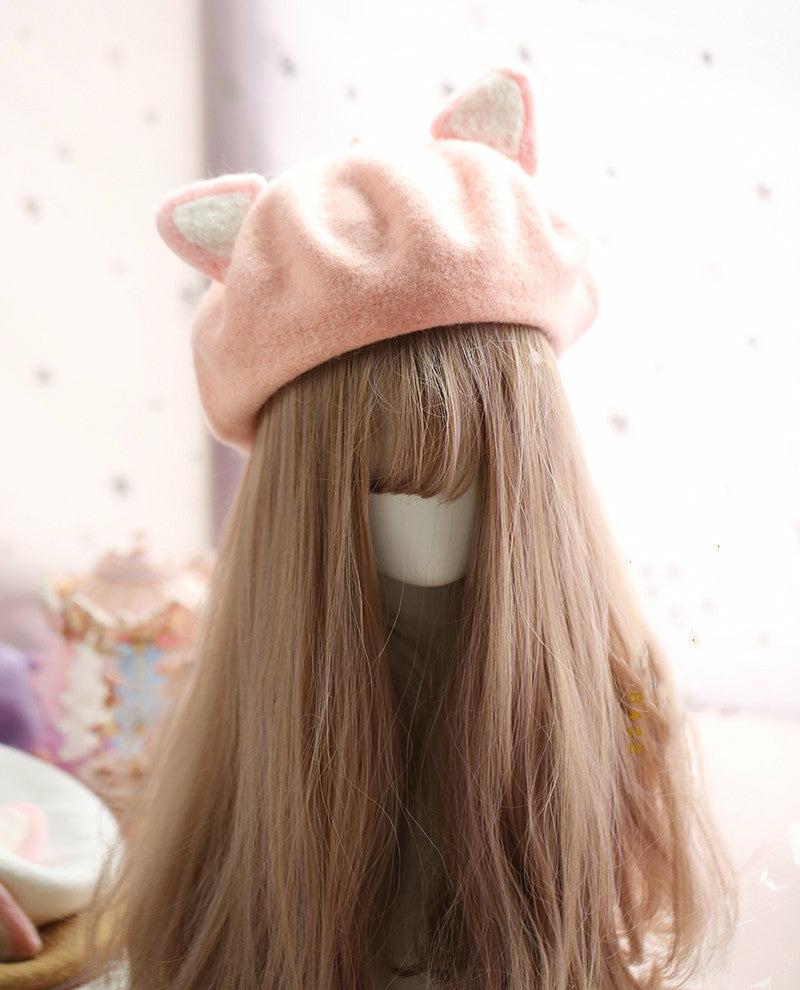 Hats |  Lovely Cat Ears Beret Pn2741 Hats Hats