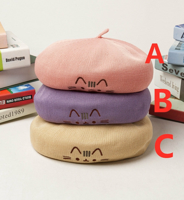 Hats |  Lovely Cat Girls Beret Pn5785 Hats Hats