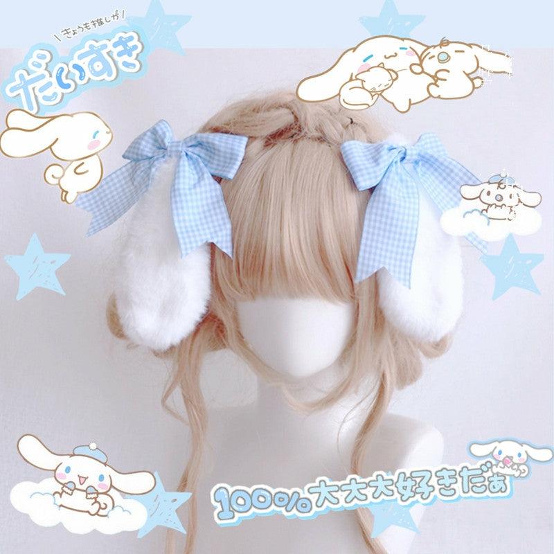 Make Up |  Soft Rabbit Ears Hair Clips Pn4132 Make Up Blue