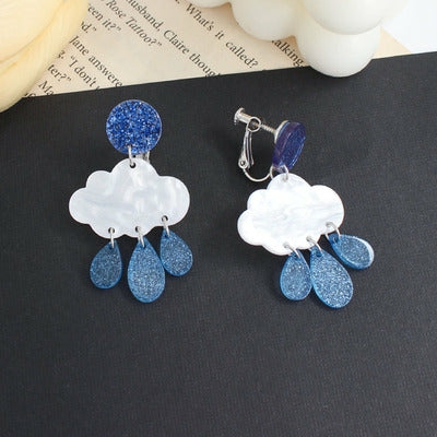 Necklaces/Chokers |  Blue Cloud Earrings/Clips Pn4810 Necklaces/Chokers Clips