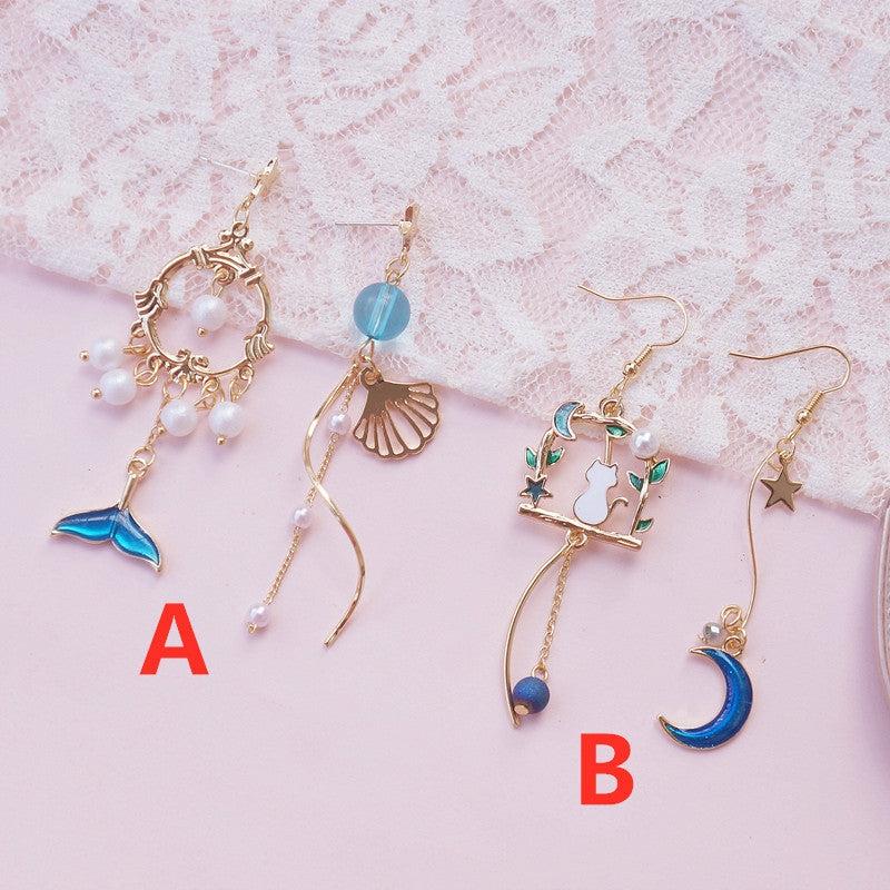 Necklaces/Chokers |  Cute Cat And Fish Earrings/Clips Pn2152 Necklaces/Chokers Necklaces/Chokers