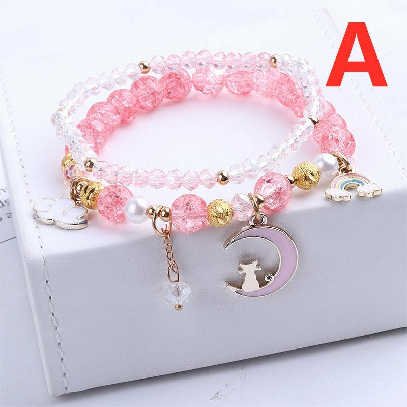 Necklaces/Chokers |  Kawaii Cat Moon Bracelet Pn4594 Necklaces/Chokers Necklaces/Chokers