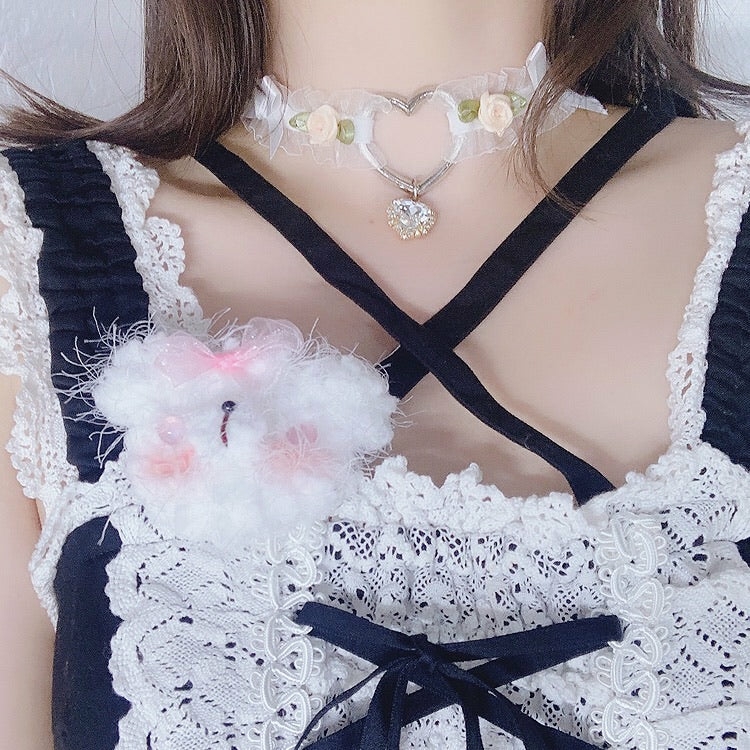 Necklaces/Chokers |  Pretty Flowers Lace Choker Pn3624 Necklaces/Chokers ALL