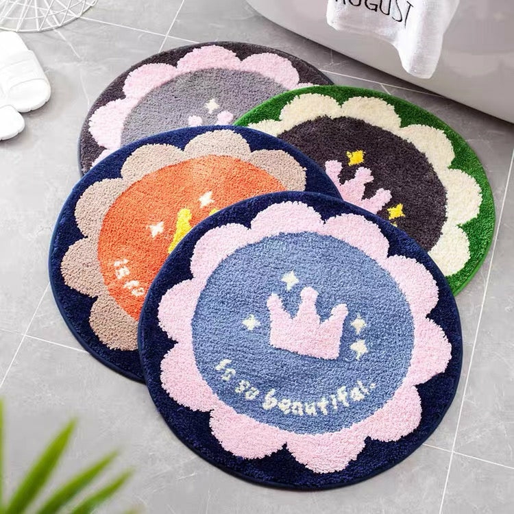 Others |  Kawaii Round Flowers Floor Mat Pn2711 Others Others