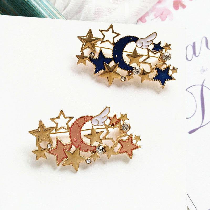 Others |  Kawaii Stars And Moon Brooches Pin Pn1219 Others Blue