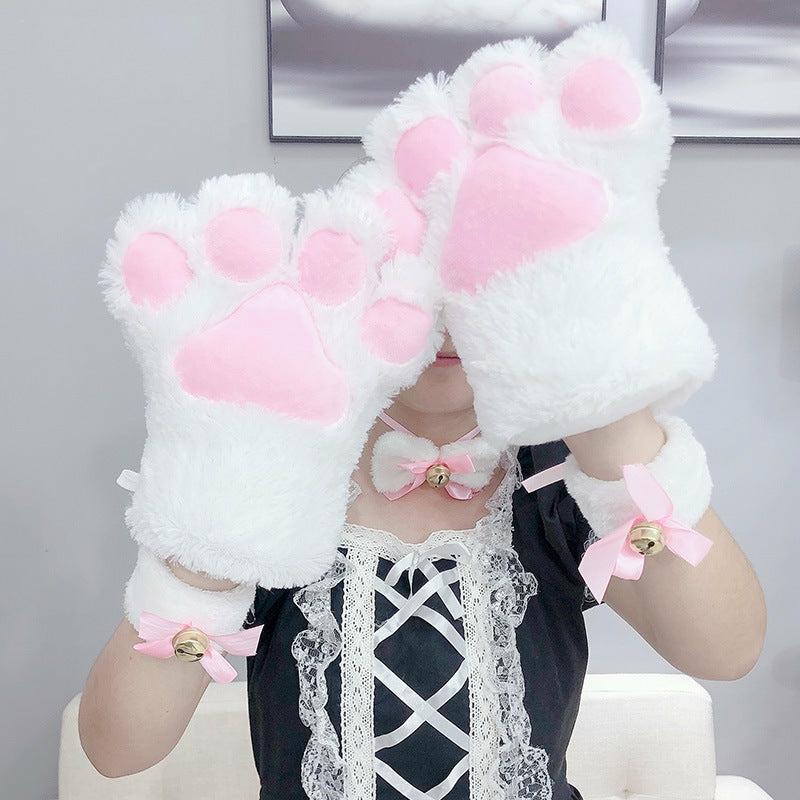 Others |  Lovely Cats Paw Glove/Hair Clasp Pn3117 Others Black / Gloves