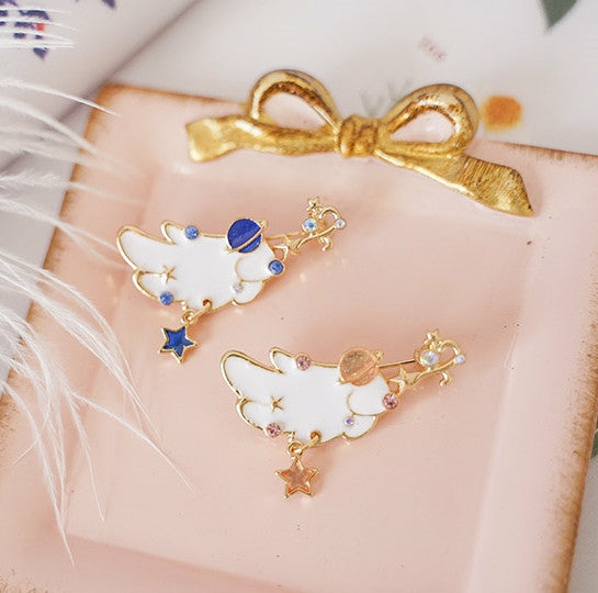 Others |  Lovely Moon Wings Brooches Pin Pn1732 Others Blue