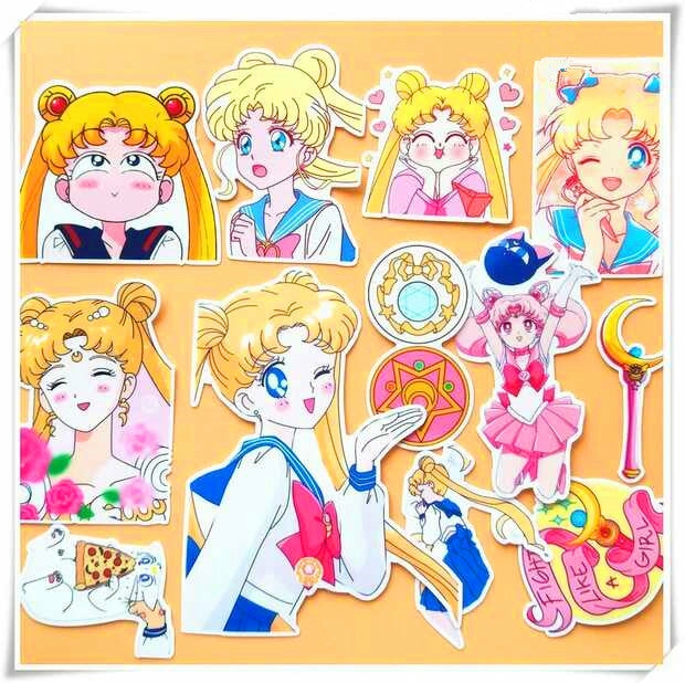 Others |  Sailor Moon Usagi And Chibiusagi Stickers Pn0462 Others Others