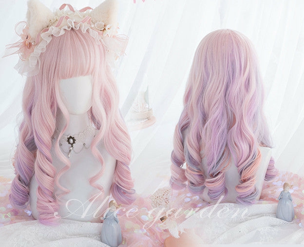 Wigs |  Pink Rainbow Lolita Pastel Wig Pn2199 Wigs Wigs