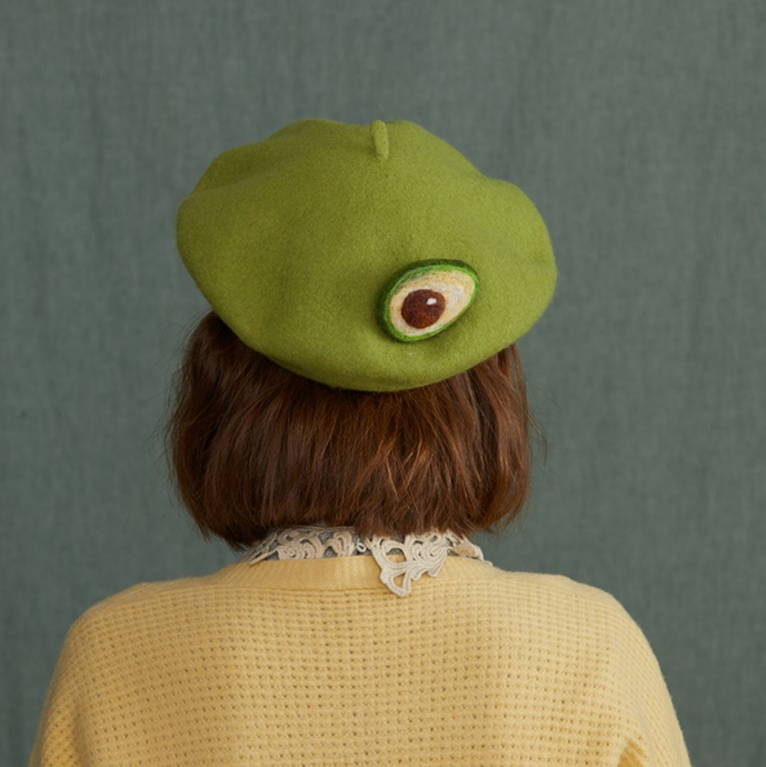 Hats |  Cute Avocado Beret Pn3753 Hats Hats