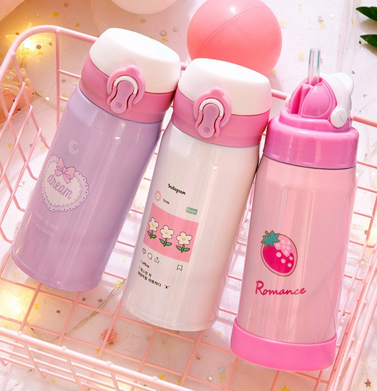 Bottles/Cups/Mugs |  Strawberry Flower Vacuum Bottle Pn2859 Bottles/Cups/Mugs Bottles/Cups/Mugs