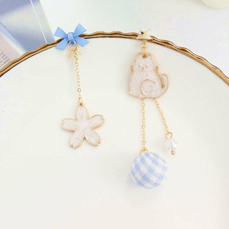 Necklaces/Chokers |  Cute Cat Earrings/Clips Pn4956 Necklaces/Chokers Clips