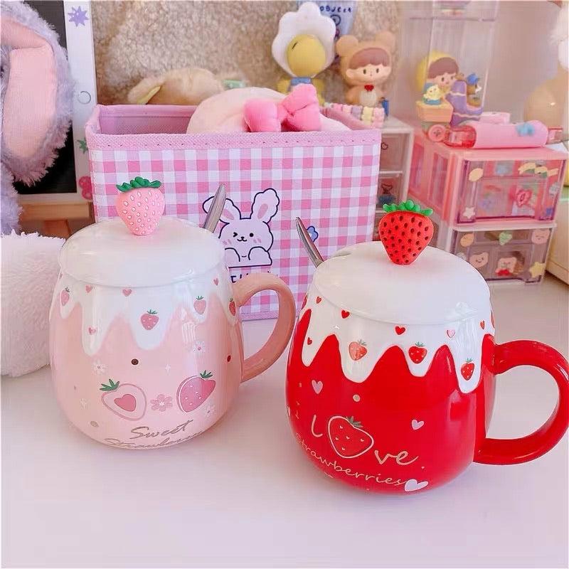 Bottles/Cups/Mugs |  Cute Strawberry Mugs Pn3415 Bottles/Cups/Mugs Bottles/Cups/Mugs